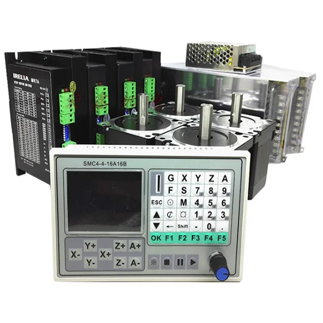 SMC4-4-16A16B CNC Offline Motion Controller 4-Axis Linkage Stepper Servo Controller For Engraving Machine