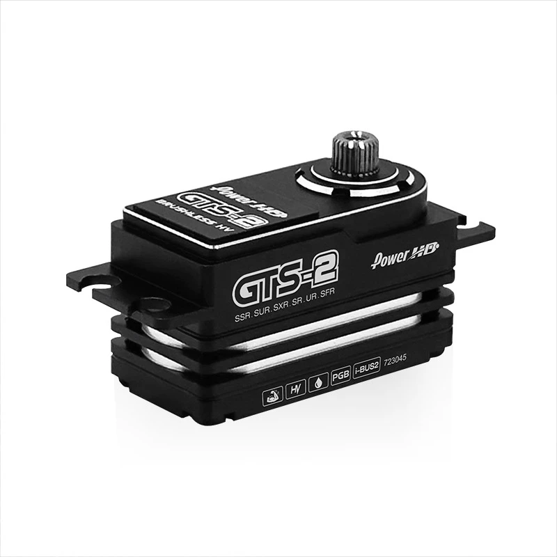 

POWER HD GTS-2 Короткий бесщеточный сервопривод высокого напряжения, совместимый с I-BUS2, легкая титановая шестерня CT4 для радиоуправляемого автомобиля