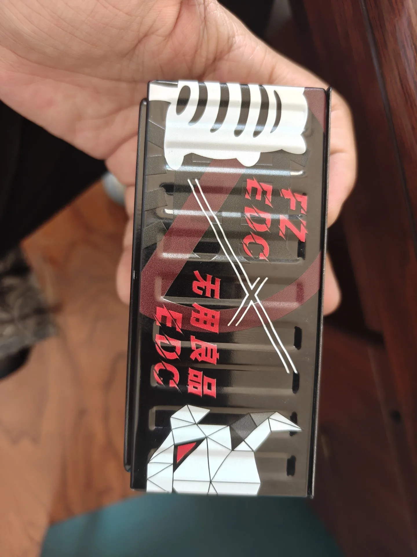 Used EDC FZ EDC Useless Good PKMINI Rhythm Push Card, Zirconium Color, Unpacked Only, Original Packaging