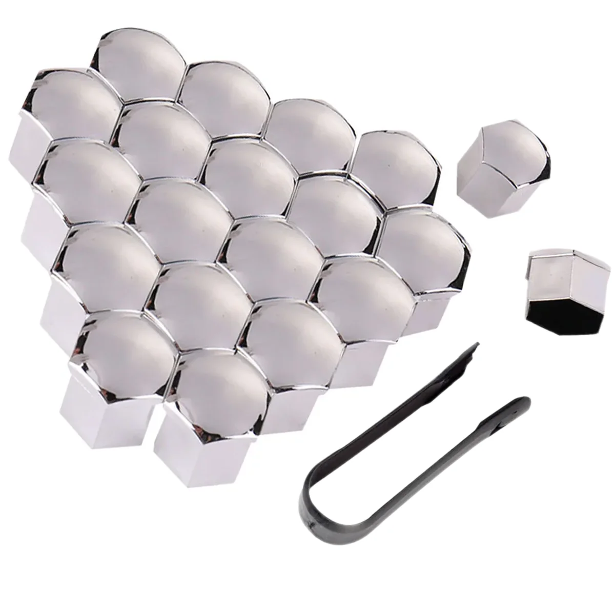 20Pcs 17/19/21mm Car Wheel Nut Caps Auto Hub Screw Cover Bolt Rims Exterior Decoration Special Socket Protection Dust Proof