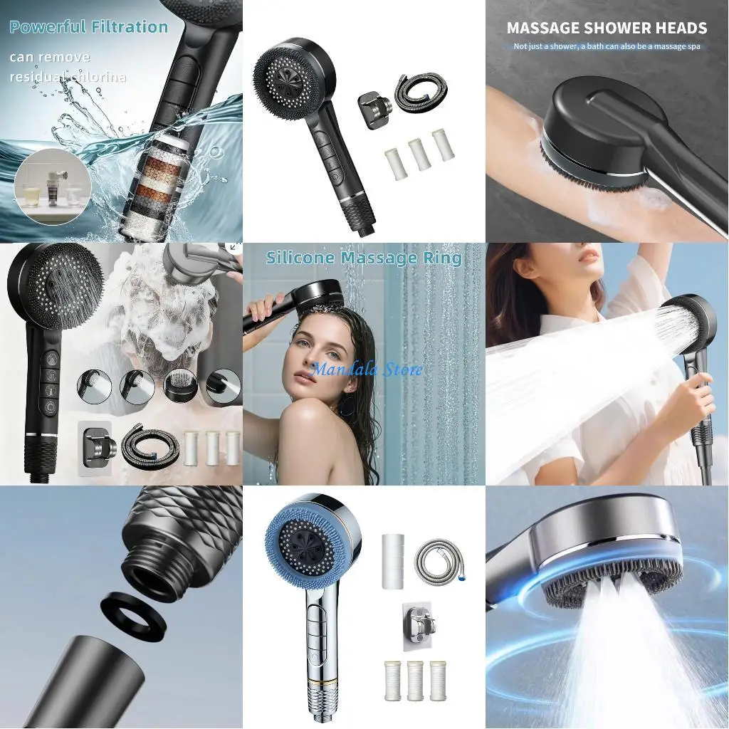 

U2JC Multifunctional Large Flows Shower Head High Pressure Handheld Showerhead