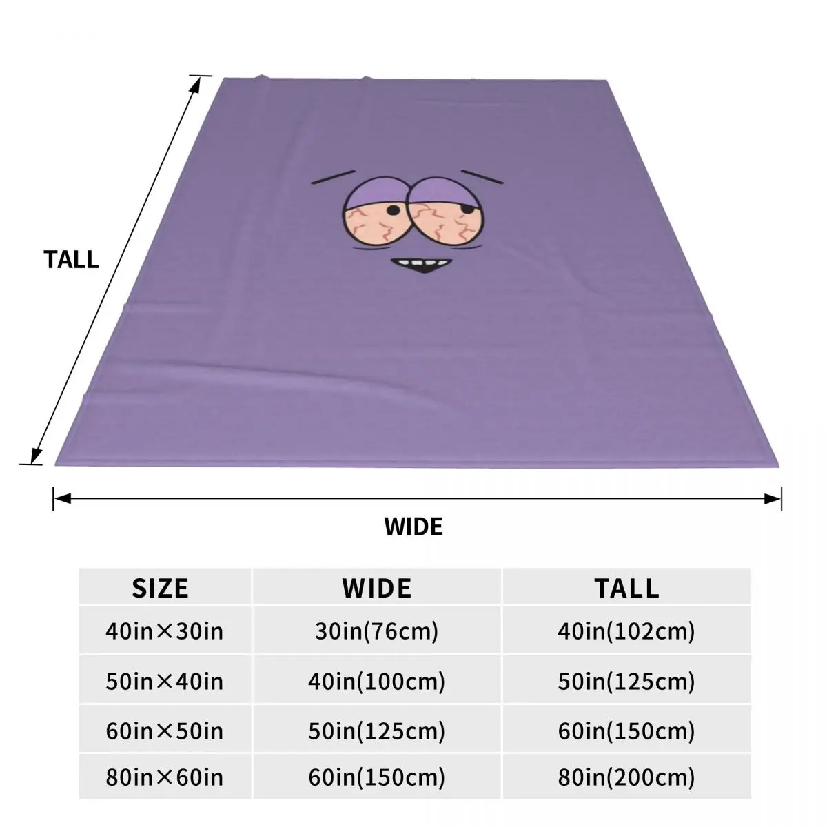 South Park Toallin Blanket Flange Textile Decor Portable Super Soft Throw Blankets for Home Office Plush Thin Quilt