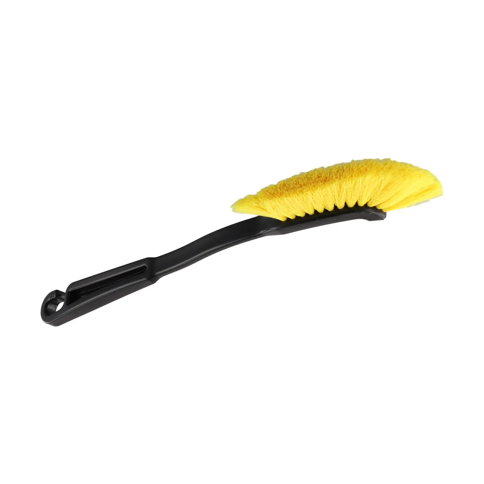 Wheel Rim Detail Brush with Contoured Plastic Head for Efficient Removal of Brake Dust and Road Grime from Rims