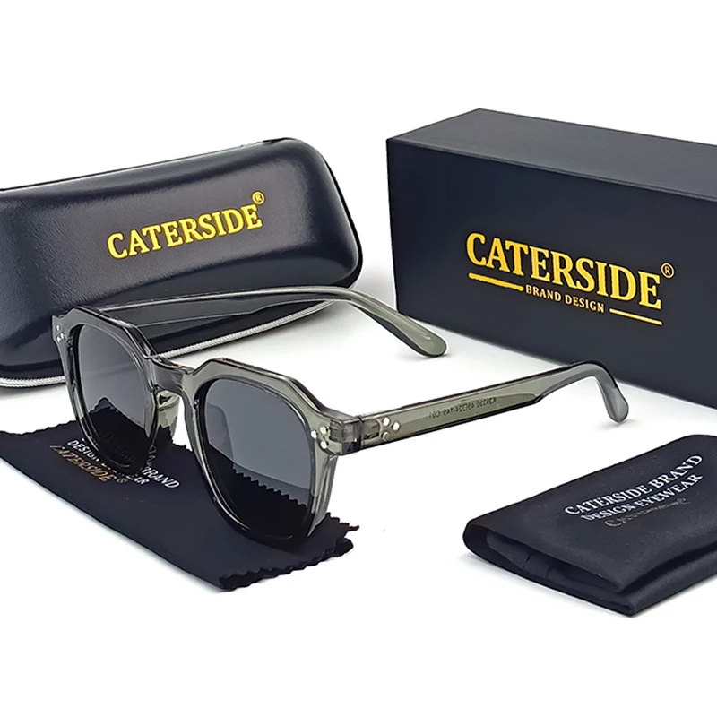 CATERSIDE Retro Polarisierte Männer Sonnenbrille Acetat Tempel/TR90 Rahmen Sonnenbrille Frauen Hohe Qualität Sport Fahren Reise Brillen – Detail 12