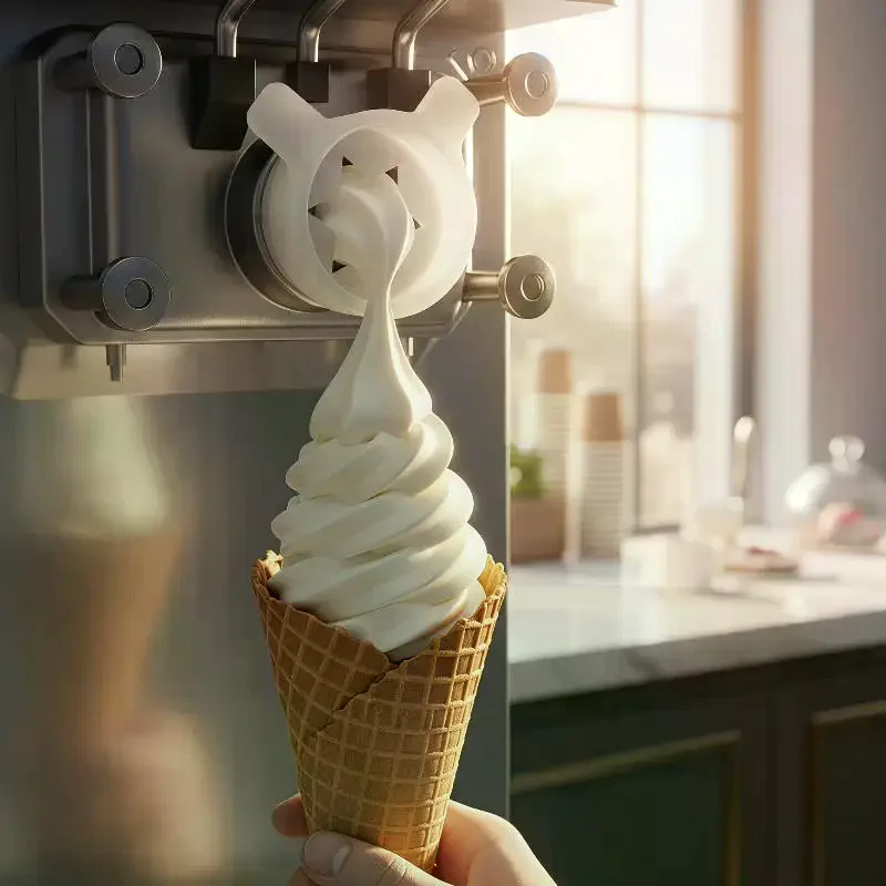 14 Types Ice Cream Shape Nozzle Lids Magic Modelling Caps Spare Part Replacement Soft Ice Cream Machines 29mm Inner Diameter