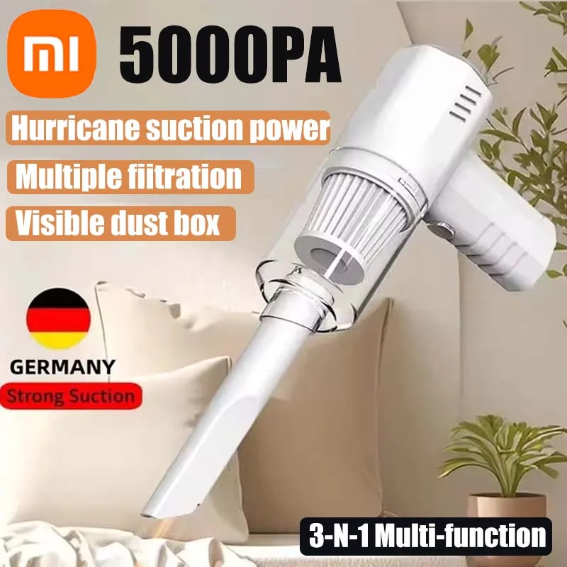 Xiaomi 5000PA Portable Car Vacuum Cleaner Blowing and Suction Integrated Household Mite Removal Machine Wireless Cleaner