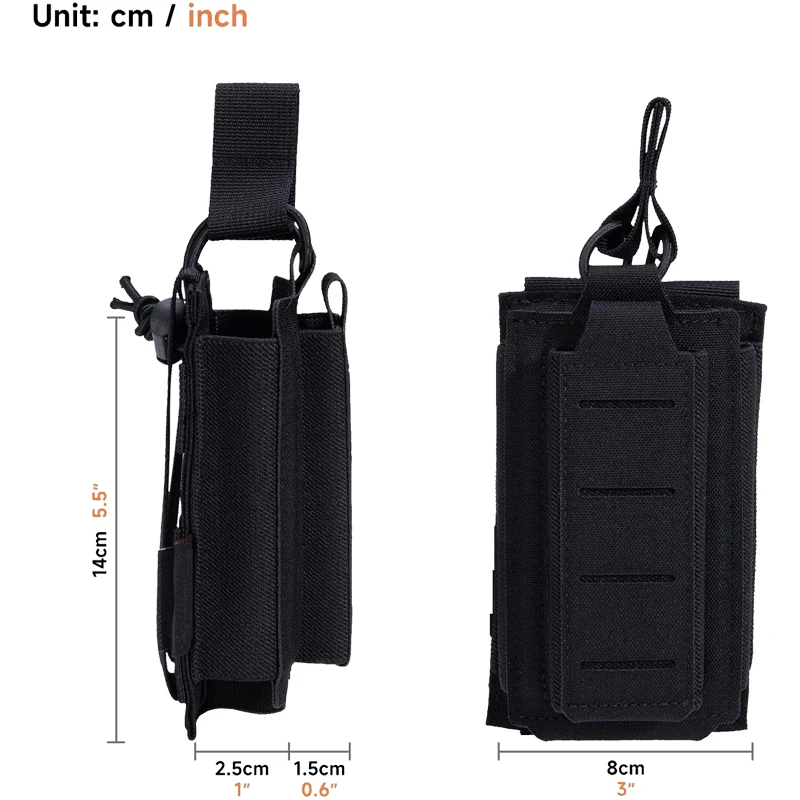 Tactische Open-Top Single Molle Mag Pouch Voor Pistool Mag Zakje Tactische Tas Accessoires Houder