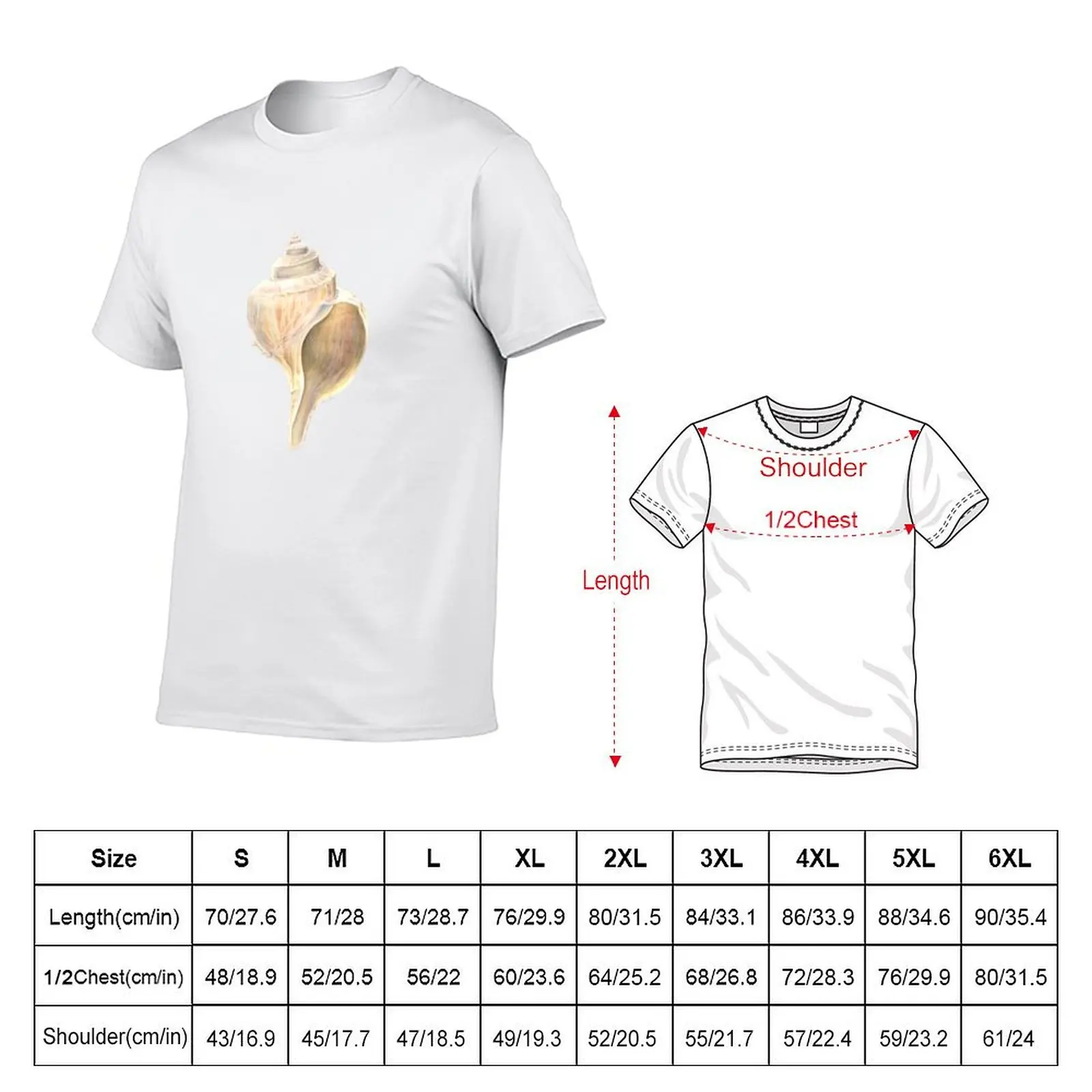 Channeled Whelk T-Shirt Simple Solid Color Crew Neck Tee