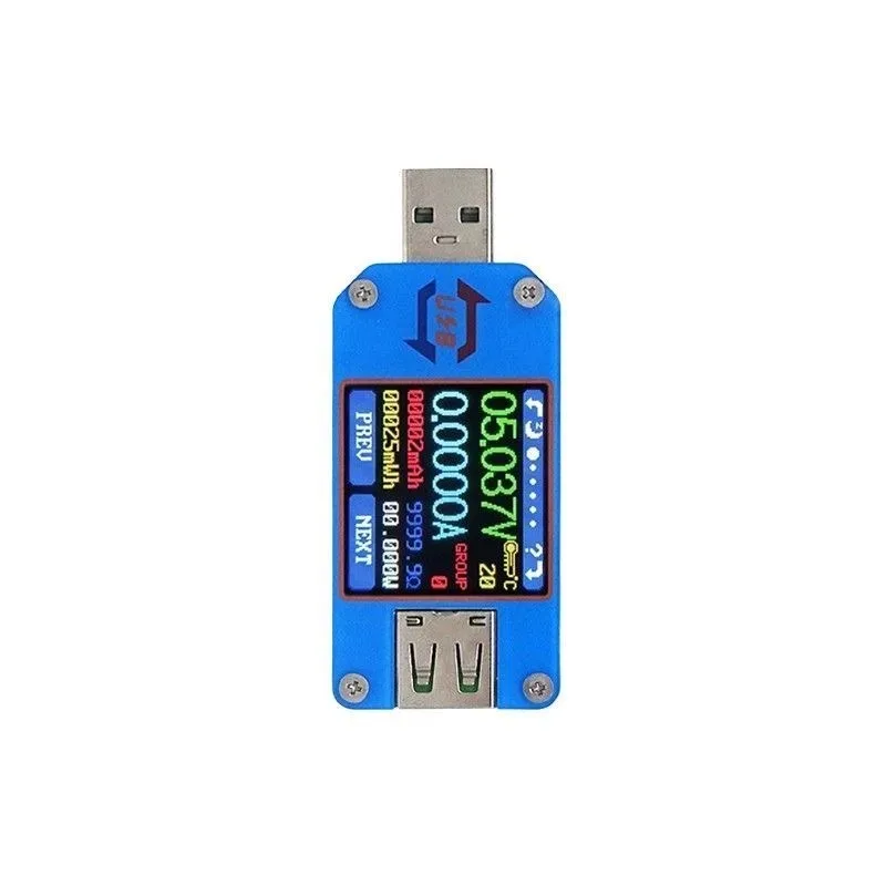 

USB-тестер зарядки с цветным экраном, измеритель напряжения, тока, сопротивления, Type-C, мониторинг через Android-приложение, многофункциональный цифровой измеритель