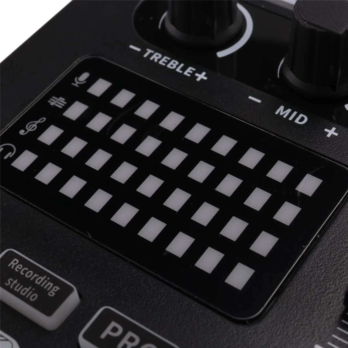 خلاط صوت موثوق به، بطاقة صوت حية وواجهة صوتية مع تأثيرات خلاط DJ ومبدل الصوت، استوديو إنتاج البودكاست-ABDQ