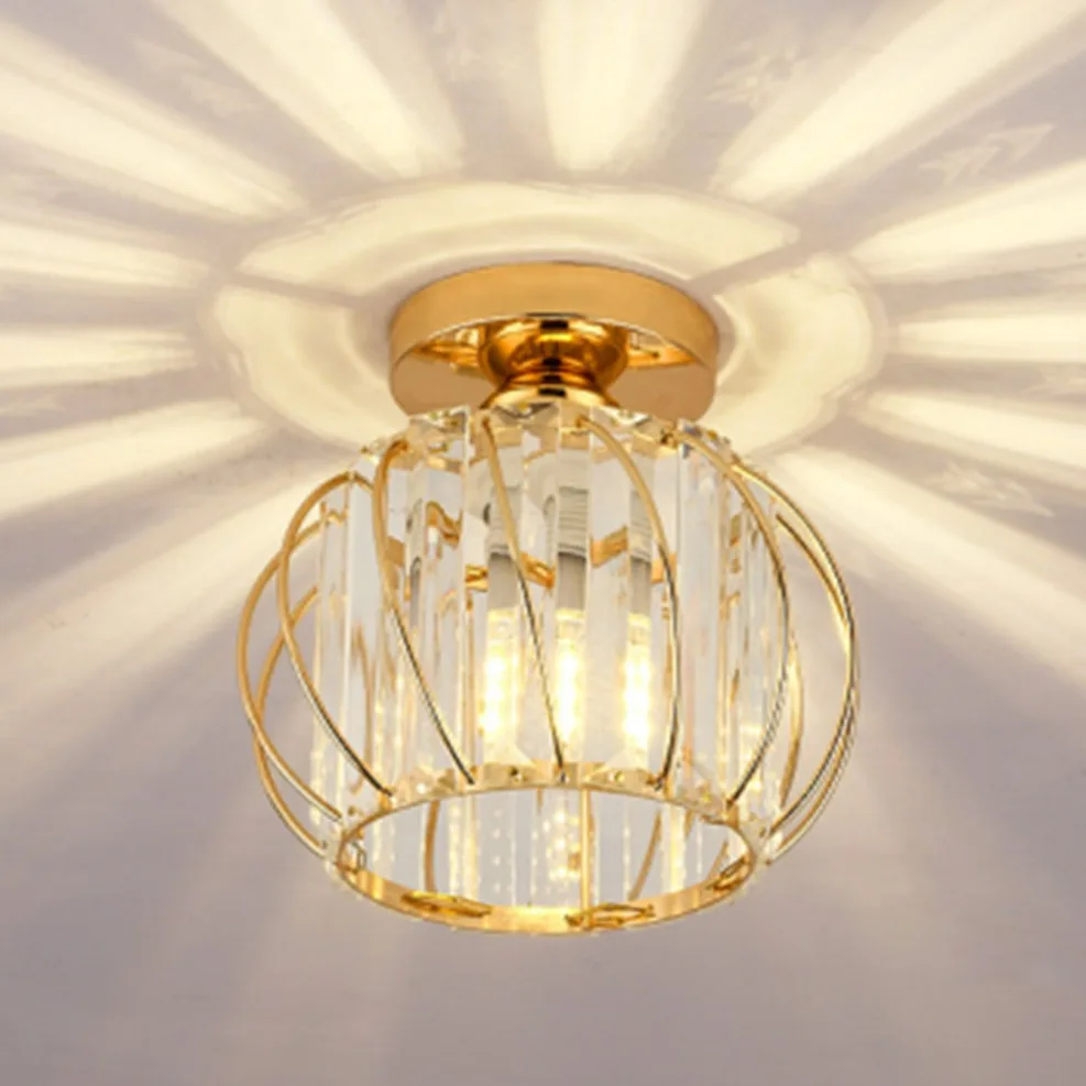 الجدة تصميم الزجاج الممر تركيبات إضاءة السقف للممر شرفة السقف عاكس الضوء E27 غرفة الطعام الثريا الديكور #1