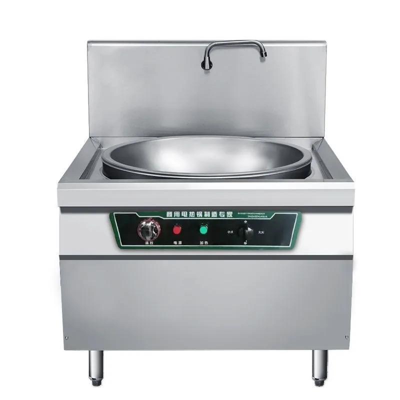 

Electric large pot stove commercial canteen school large electric wok