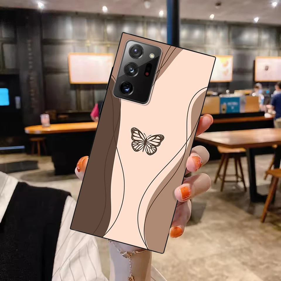 حافظة لهاتف سامسونج جالاكسي نوت 20 الترا مطلية بالألوان غطاء هاتف من السيليكون السائل الناعم لهاتف سامسونج جالاكسي نوت 20 حافظة نوت 20 #4