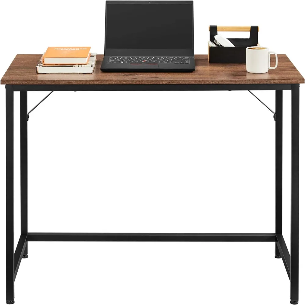 

square Shaped Desk - 39" Home Office Computer Desk with Shelf, Gaming Desk Corner Table for Work,Writing and Study, Space-Saving