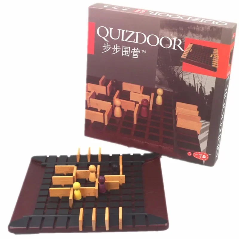 

[Funny] Board Game Quoridor toy Best Gift For Children Family Party Game The most popular wood chess educational game