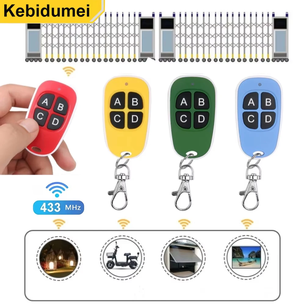 433MHz Copy Remote Control Electric Garage Door Opener Remote Control Duplicator Clone Cloning Code Controller
