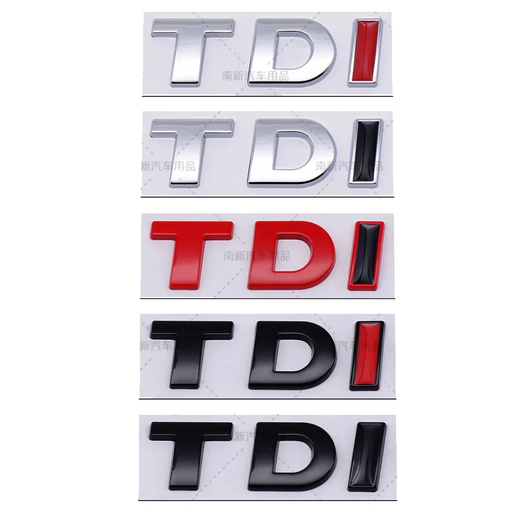 

Металлическая эмблема кузова автомобиля, значок на задний багажник, наклейка для логотипа TDI, Golf Passat Jetta Touareg Tiguan Polo Bora, аксессуары