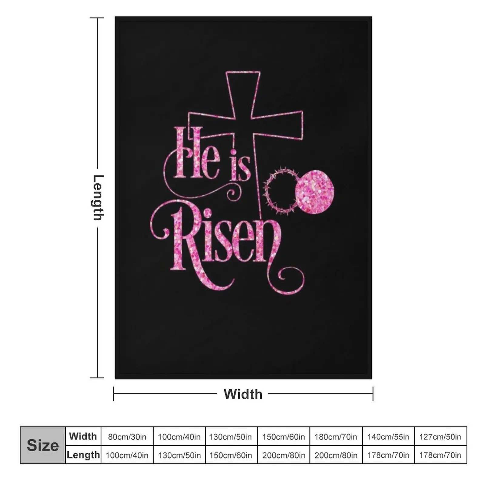 He Is Risen Christian Easter Resurrection Throw Blanket bed plaid For Decorative Sofa Soft Summer Blankets