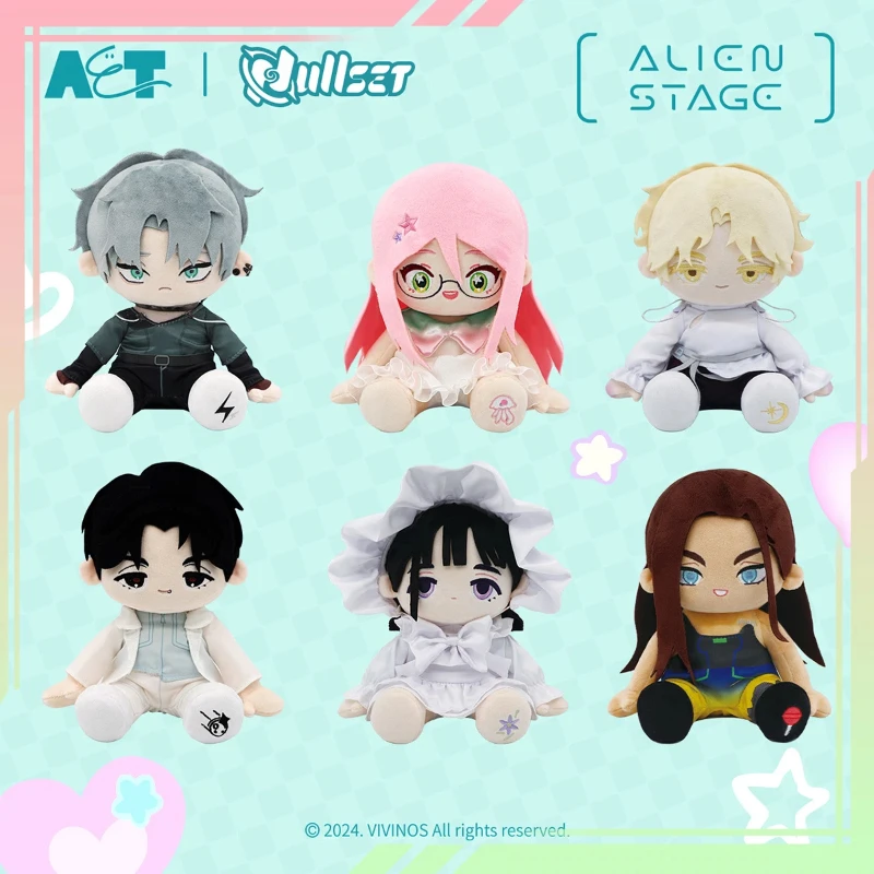 새로운 100% 정품 에일리언 스테이지 이반 틸 20cm 코튼 인형 베개 바디 드레스업 플러시 토이 플러시 코스프레 크리스마스 귀여운 애니메이션 선물