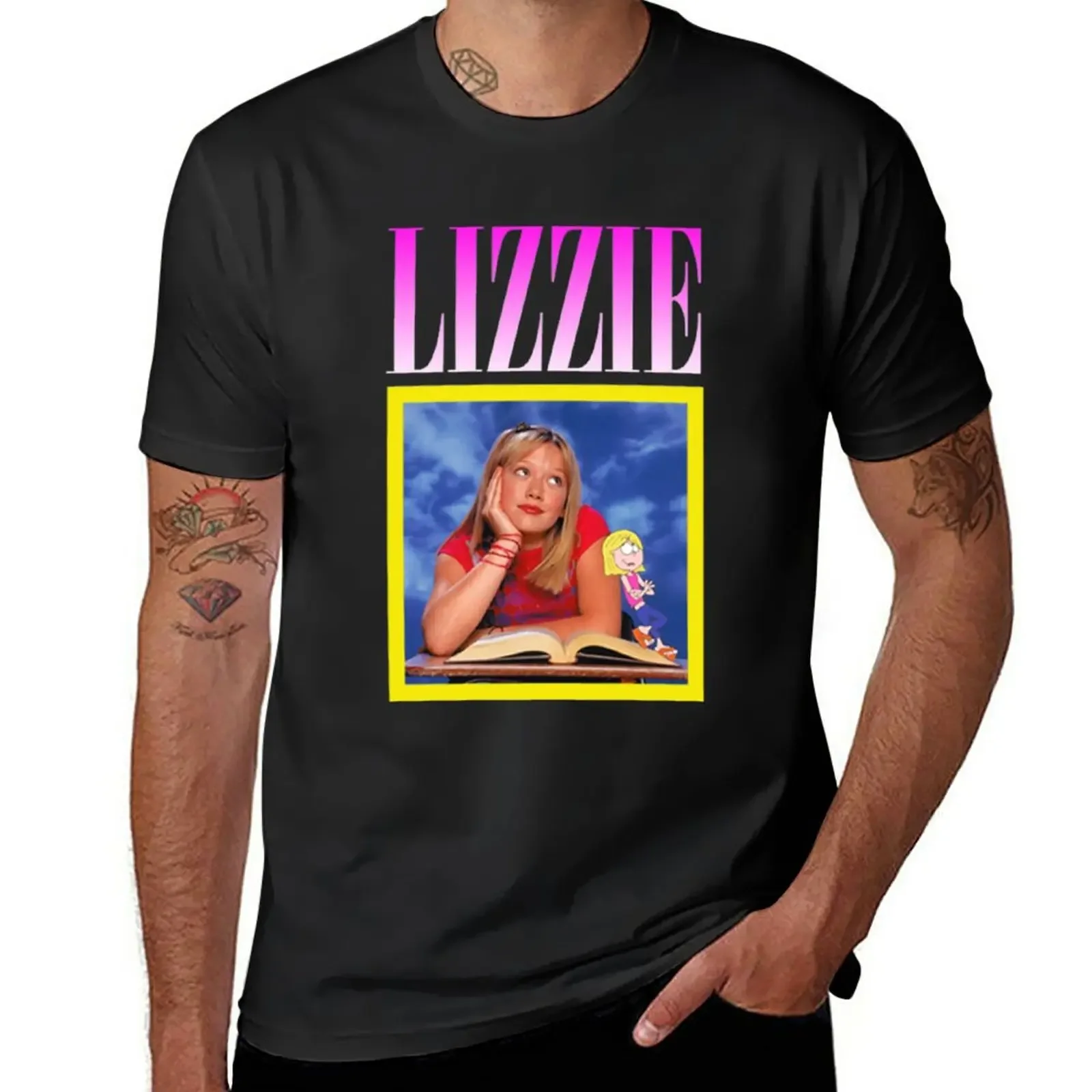 

Футболка Lizzie McGuire 90-х годов, винтажная одежда, милые топы для мальчика, мужская тренировочная рубашка
