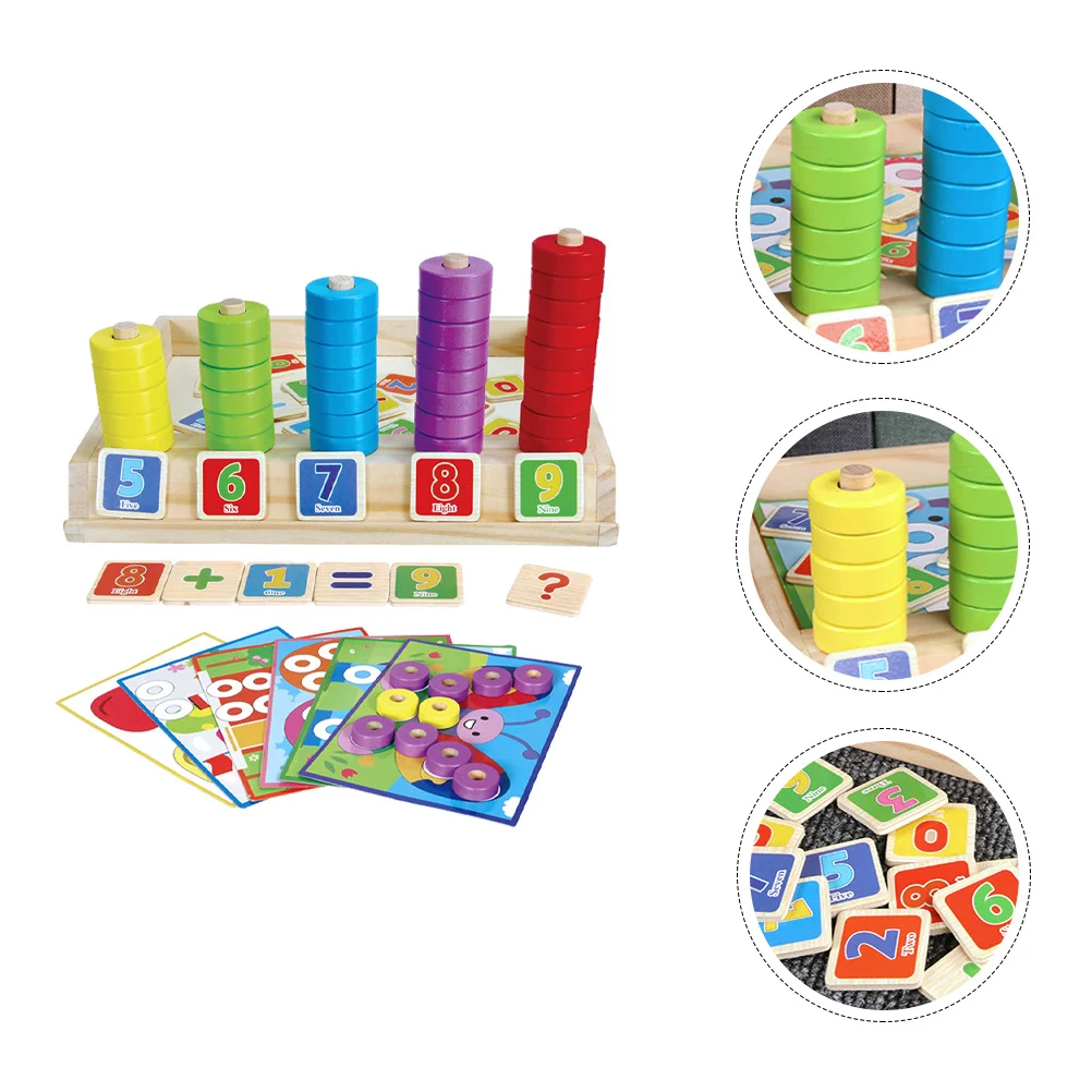 

Wooden Abacus Arithmetic Counting Tool Number Learning Toy Educational Aid Smooth MathToy