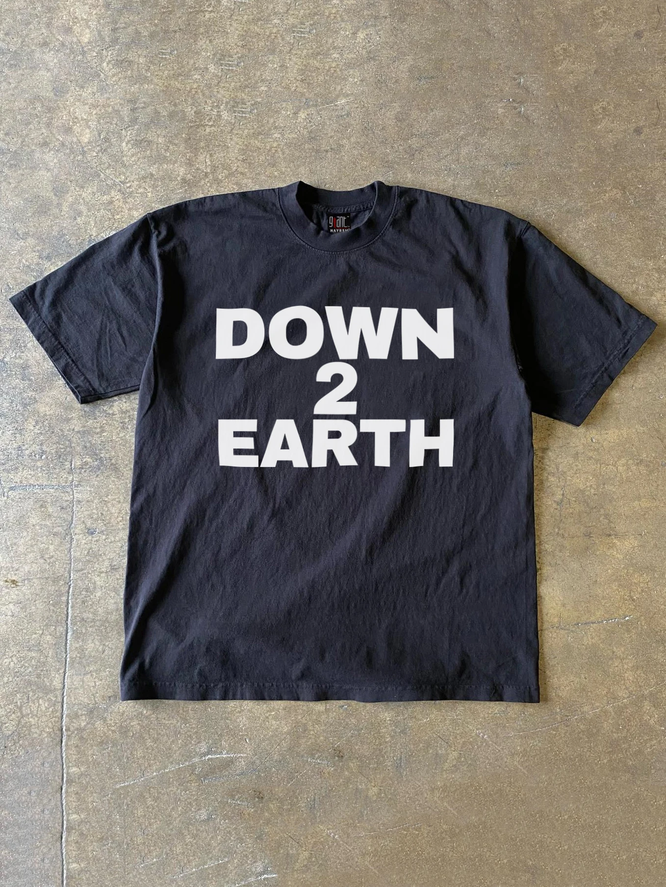 Heavyweight Pure Cotton Short Sleeve T-Shirt Unisex Retro Earth Design Casual Youth Fashion Cotton Tee for Men And Women