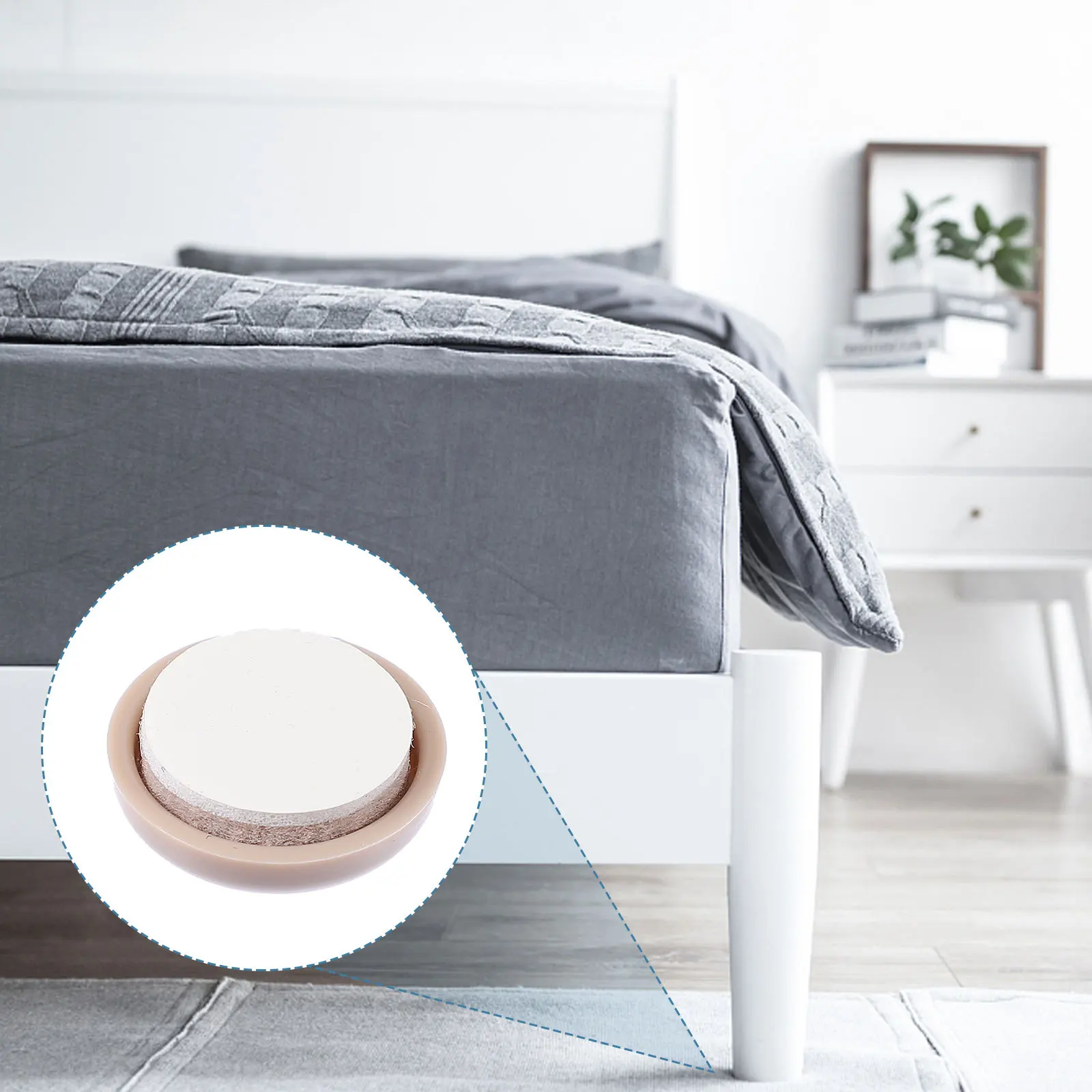 16 قطعة الأثاث الساق أسفل منصات الإنزلاق المستديرة ذاتية اللصق الطابق حامي الضوضاء واقية عصا على كرسي الجدول منصات القدم للخشب