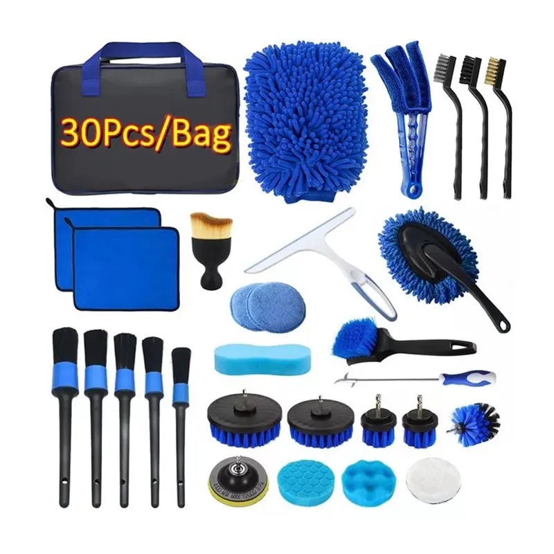 set-di-spazzole-e-kit-di-pulizia-kit-per-la-pulizia-dell'auto-da-30-pezzi-custodia-portatile-per-attrezzi-interni-esterni-per