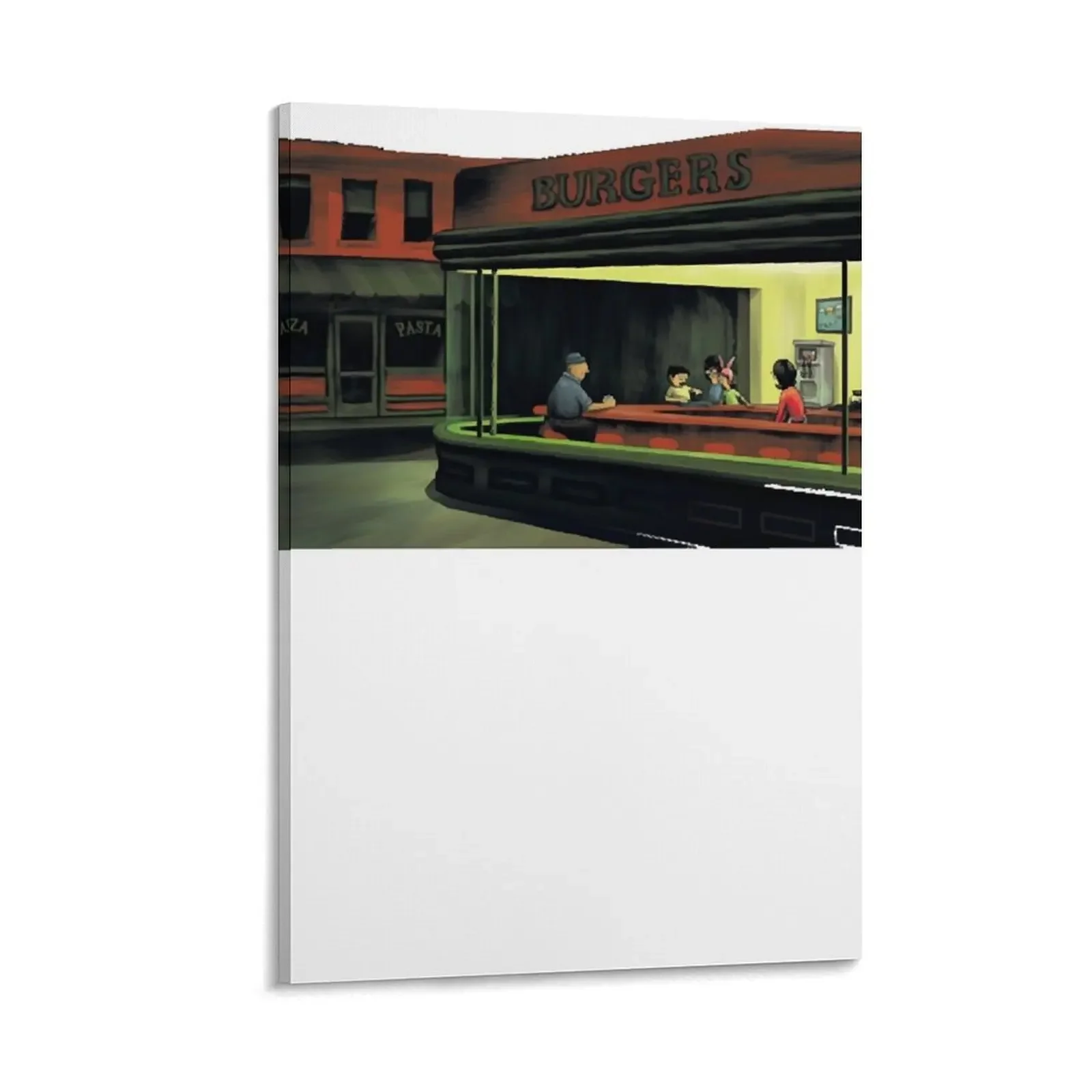 

Night Burgers Premium Canvas Painting home decorations Paintings on the wall vintage home decor decor