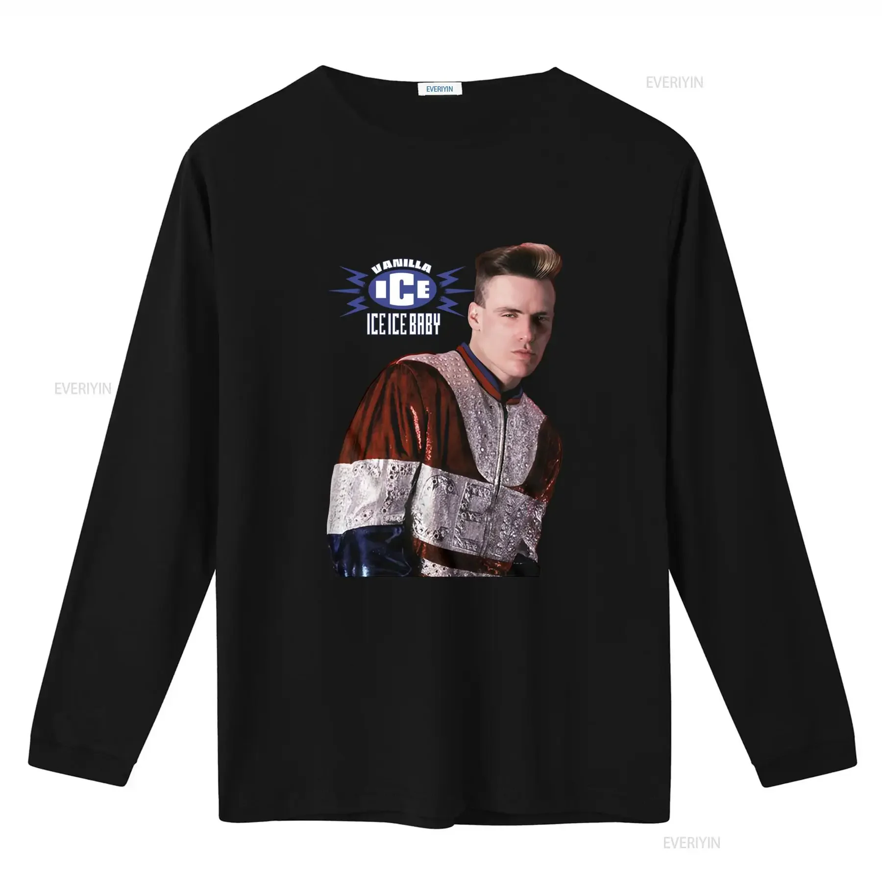 Vanilla Ice Baby Single Cover Mens T Shirt Iib Rapper Hip Hop Pop Music  vintage Washed fashion Soft graphic Versatile homme