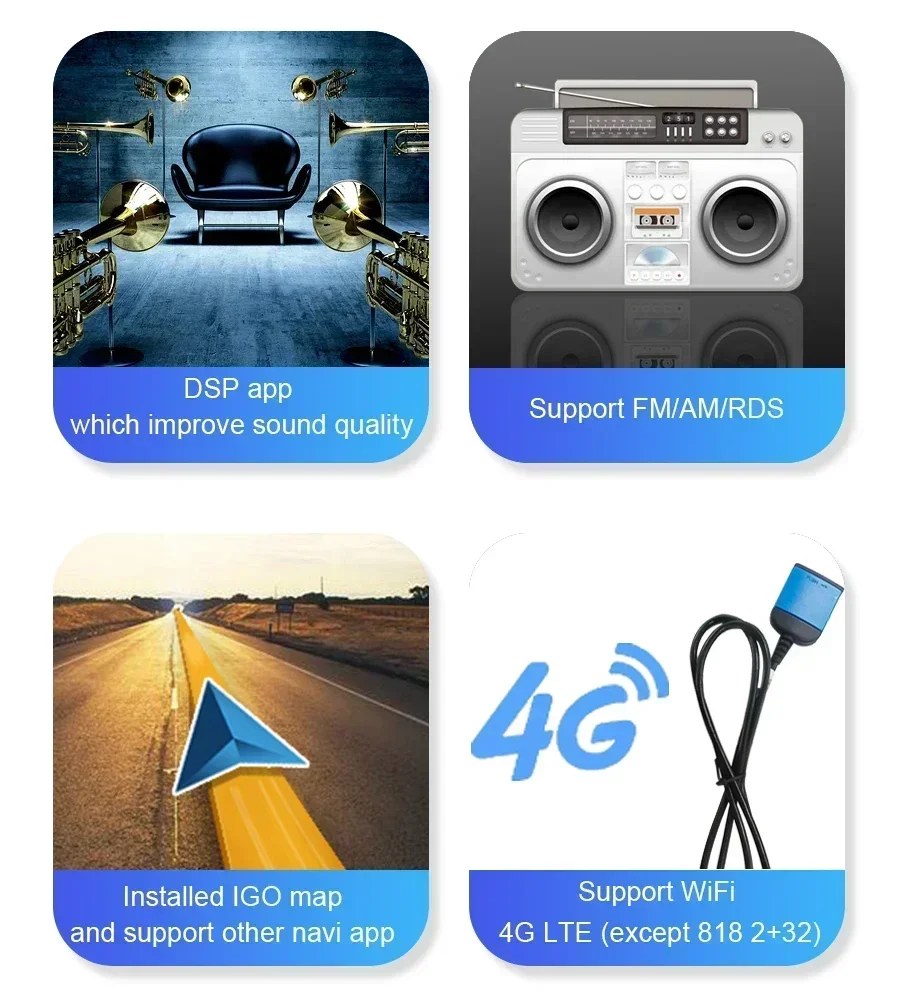 Wireless Carplay DSP 8GB 128GB 7 \