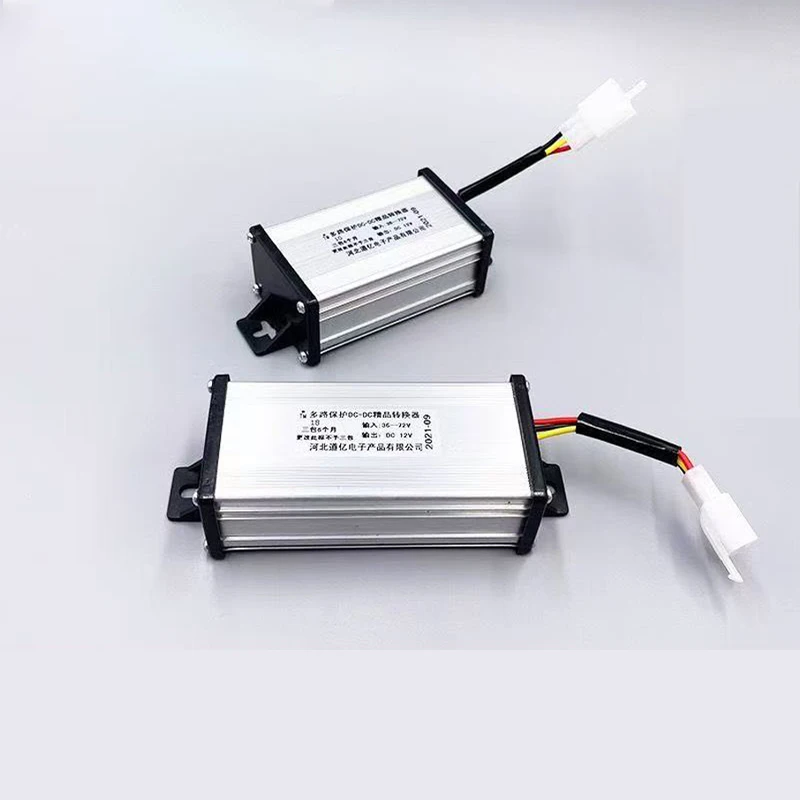Electric Bike DC Converter 48V/60V/72V To 12V Step-down Voltage Regulator 10A/20A/30A Power Transformer for Scooter Motorcycle