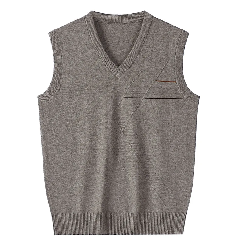 

2023 New Sweater Vest for Men Fashion Autumn Winter Wool Tank Tops Men's Sleeveless Sweater Knitted Sweater Mens Clothes