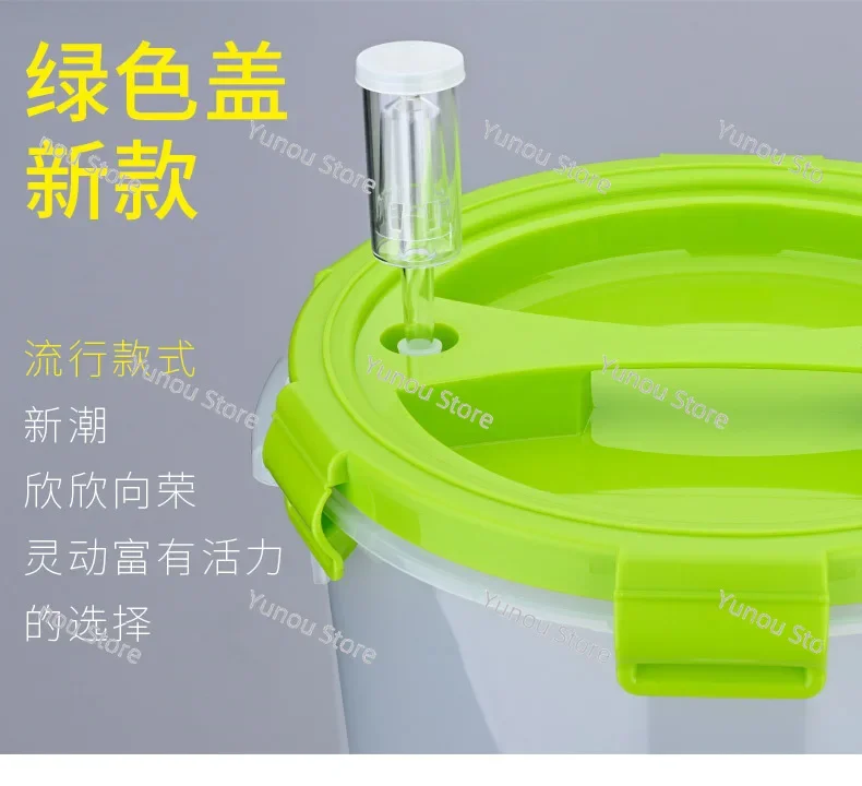 Transparent Fermentation Barrel, Conical Bottom, Family Brewed Beer and Wine, V-shaped Barrel Bottom, Thickened Barrel Body, 28L