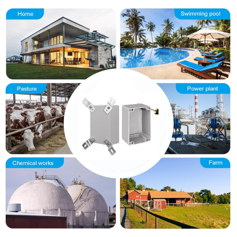 IP67 Waterproof Project Cast Aluminum Junction Box Outdoor Explosion-Proof Electronics Industry Housing Metal Box for Electrical