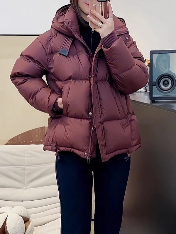 

Large Size Hooded Cotton Jaet Women's Autumn Winter New Sle ular Loose Warm Cotton Coat Korean Version Thiened Long ...