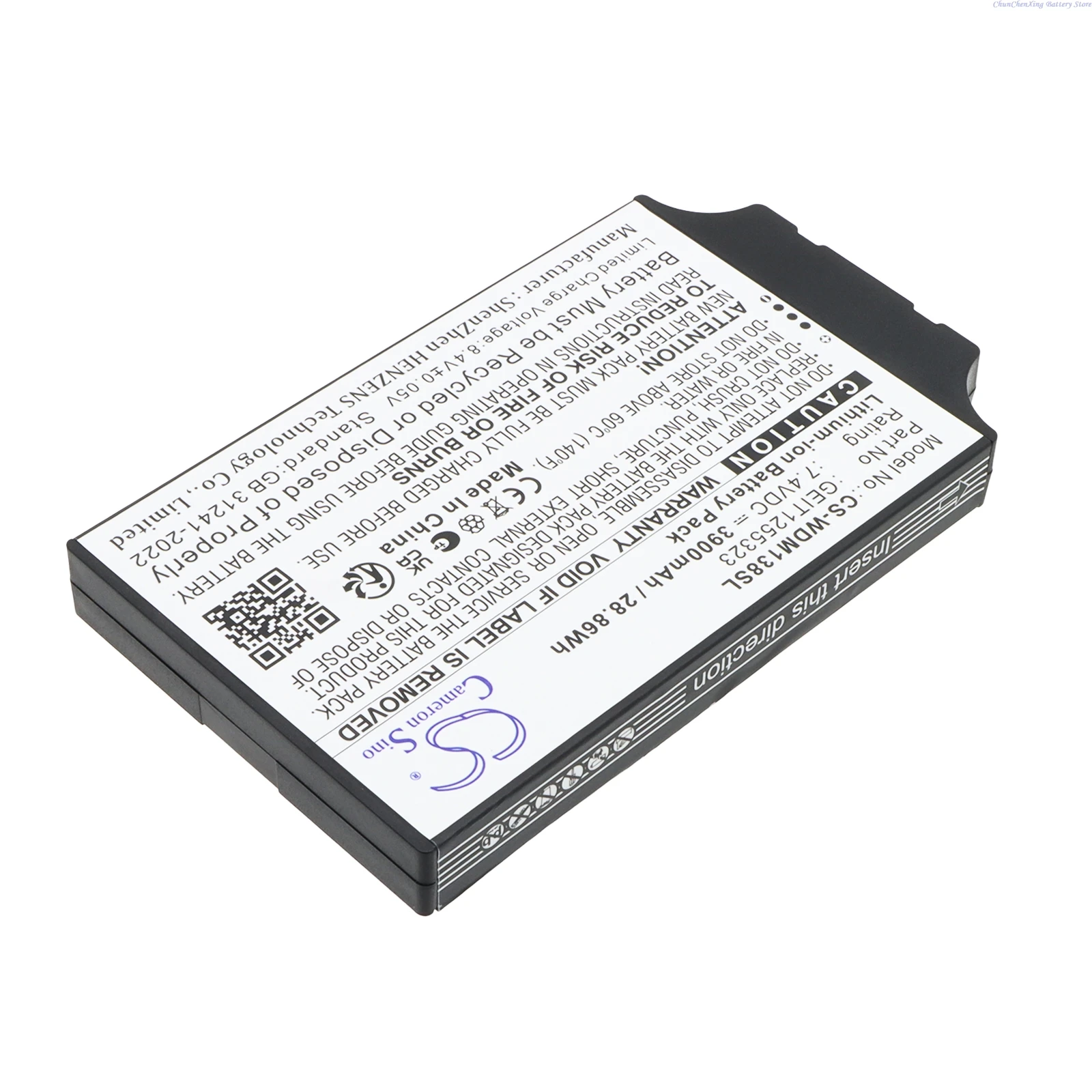Cameron Sino 7.4V 3900mAh Replacement Battery GEIT1255323 GEIT1480180C for GE DMS Go+, USM86, USM GO, USM Go+, USM87, USM88