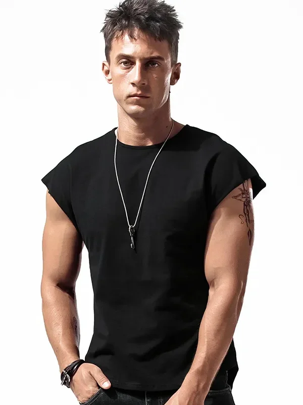 Canotta da corsa fitn di grandi dimensioni 300 Pou ex Gilet sportivo estivo all'aria aperta Svel sciolto e traspirante in fibra di poliestere