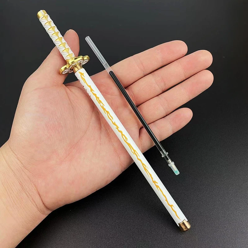 20cm/7.87inDemon Slayer Anime Peripheral Neutral Pen/my Wife/Zenyi/moth/butterfly Blade Day Wheel Knife Stationery Signature Pen image 5