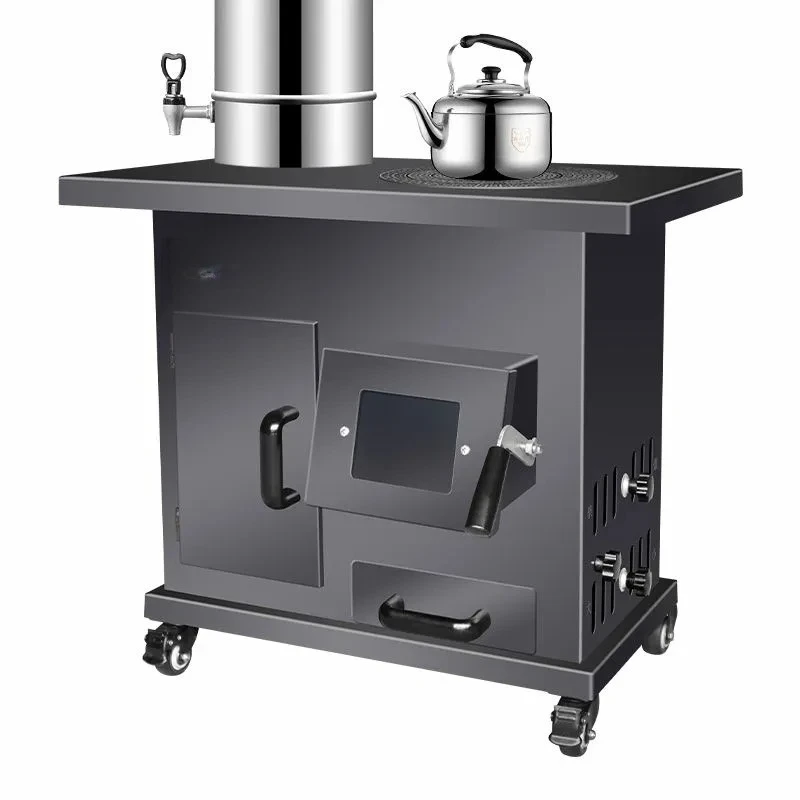 Winter indoor household rural stove coal dual-purpose iron pot table mobile camping fire