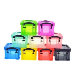 Mini Plastic Box with Locking Lid Jewelry Storage Case Container for Art Crafts Dropship