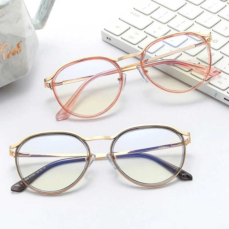 2022 nouveau Anti-Rayons Bleus Lunettes Optiques Cadre avec La Recette pour Les Femmes Mode Lunettes Femme Lunettes De Prescription de Style Féminin