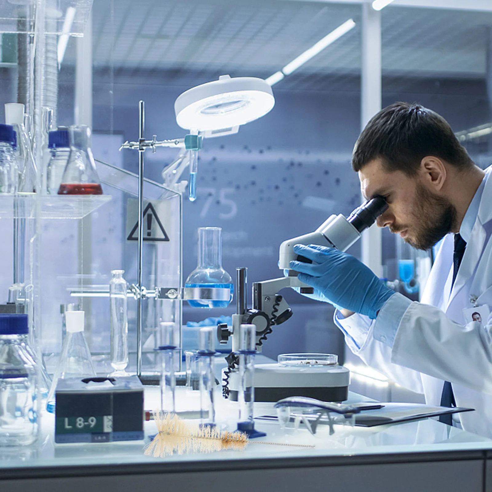 5 قطعة فرشاة أنبوب الاختبار النايلون عالية الأداء قارورة المختبر الأنظف مخروطي Erlenmeyer قارورة الغليان تنظيف فرشاة