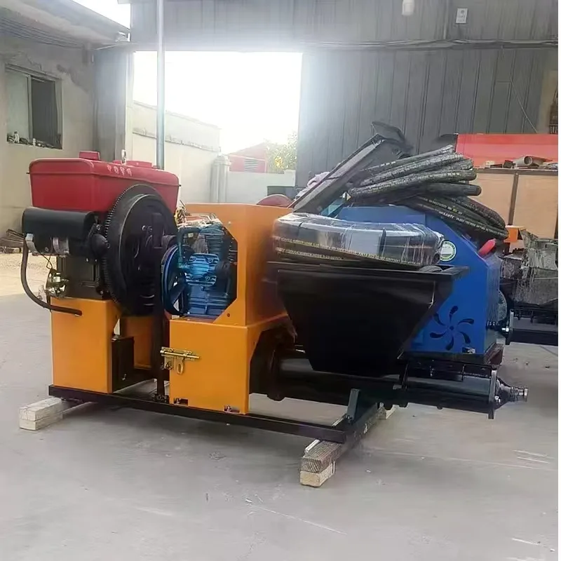 Electric Mortar Spray Plaster Machine Cement Mortar Plaster Machine Customizable Weight Design Portable For Home Renovation