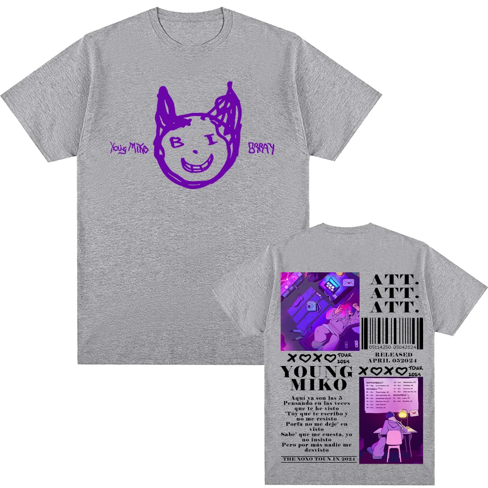 Stampa grafica Young Miko Hip Hop T-shirt Gotico Grunge Tee-shirt Manica corta Comic O-ColloTshirt Camiseta Hombre Casual Tees