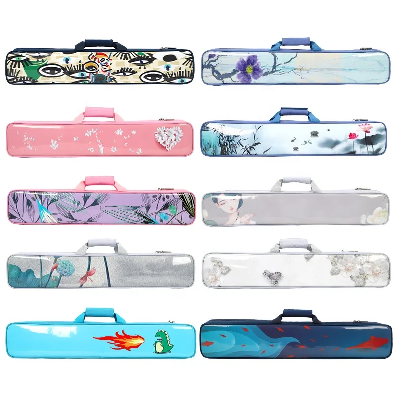 

Jinchuan Pool Cue or Bamboo Flute Gig Bag Carom Billiards 7 Pockets Multi-piece Rod Box