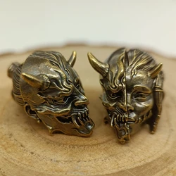 Raksasi Demon Brass Knife Beads EDC DIY Paracord Woven Bracelets Lanyard Pendants Accessories Outdoor Tool Hangings Charms Gifts