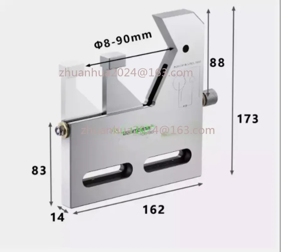 

Wire EDM Precision Circular Vise SUS440 Stainless Steel Clamp Diameter 8mm~ 90mm
