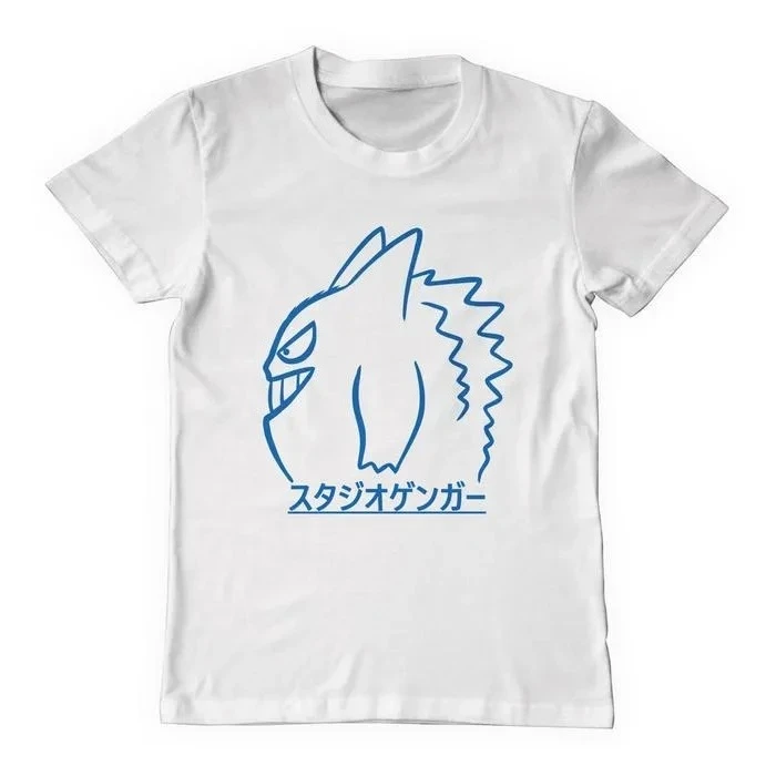 Camiseta de Algodón con Estampado de Pokémon Anime Gengar Kaiju, Verano 2026, Estilo Harajuku, Holgada, Informal, Y2K, Manga Corta, Hip-Hop, Unisex