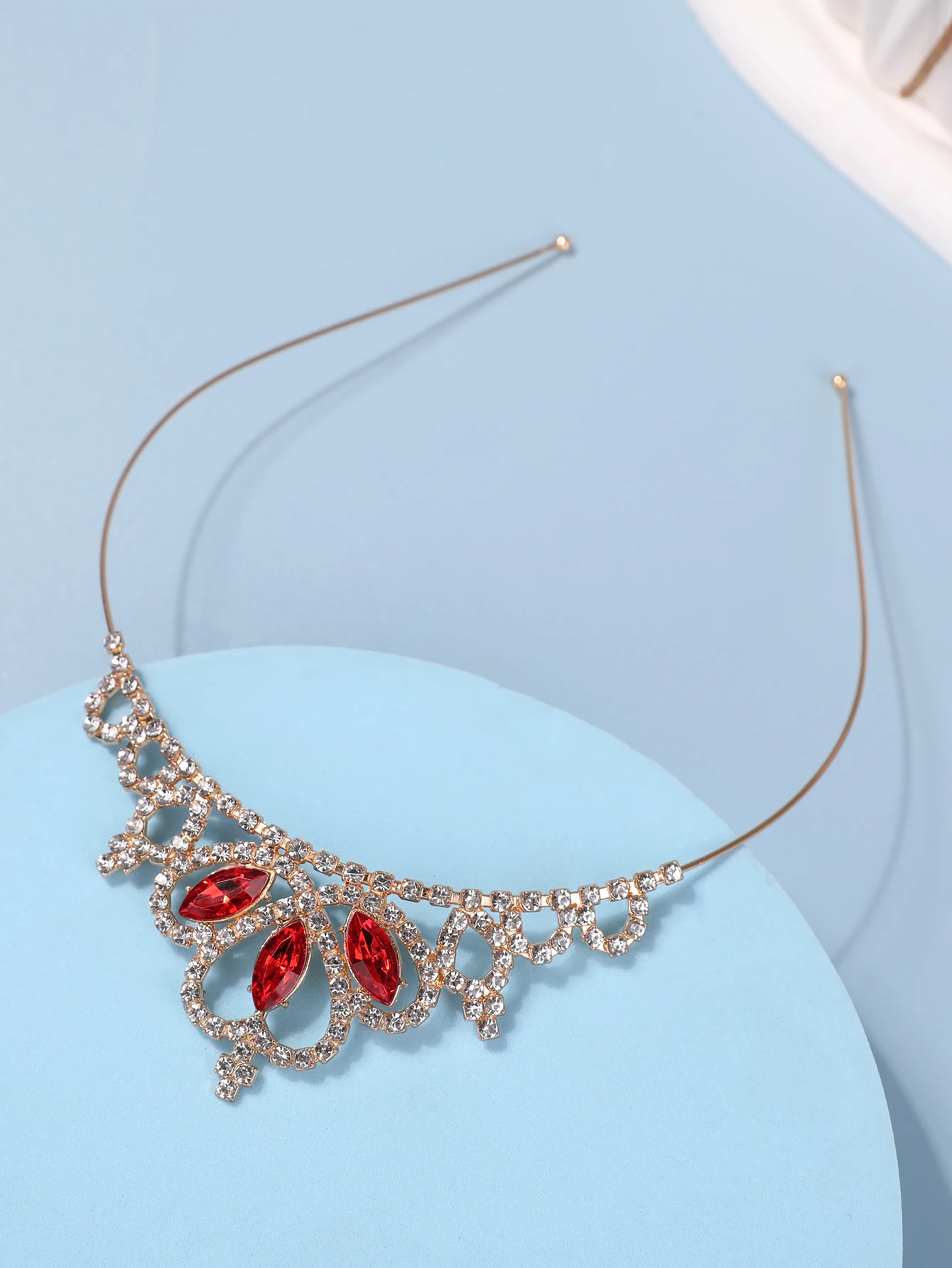 Frozen Princess Strass Krone Kopfschmuck Kinder Haarband Mädchen Aisha Stirnband Haarschmuck – Detail 8